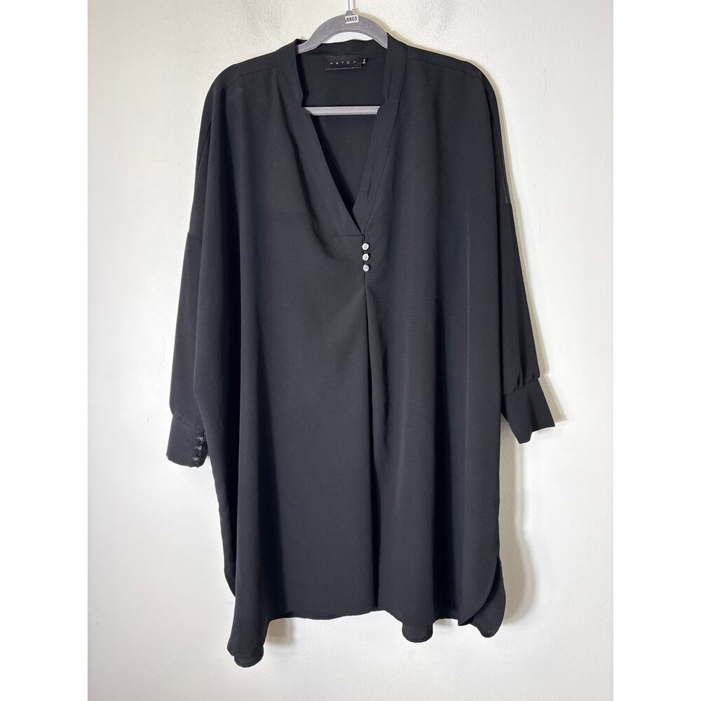 Hatch Black Bat Wing Oversized Dress Sz One Size